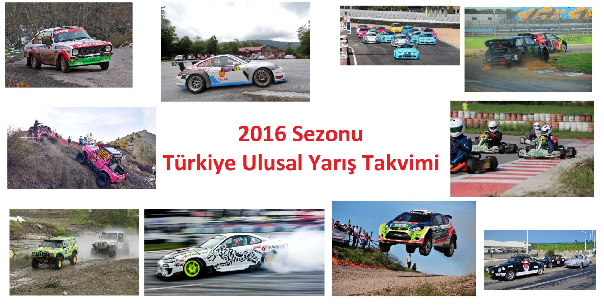 2016 Sezonu Türkiye Ulusal Yarış Takvimi