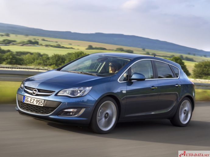 Opel – Astra J (facelift 2012) – 1.4 (87 Hp) Ecotec – Teknik Özellikler