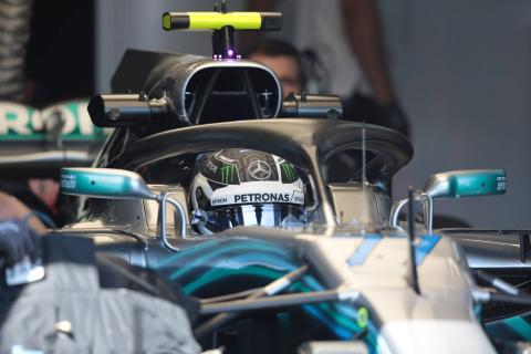 Bottas playing catch up, credits new Mercedes engine