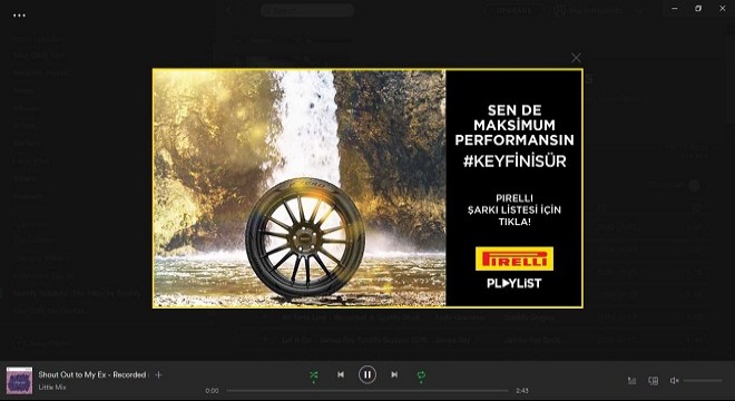 Pirelli Yol Şarkıları Spotify’da