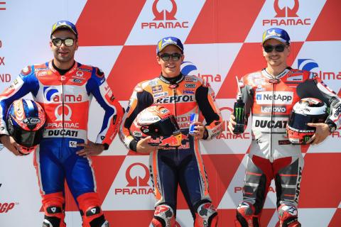 Marquez snatches pole off Petrucci