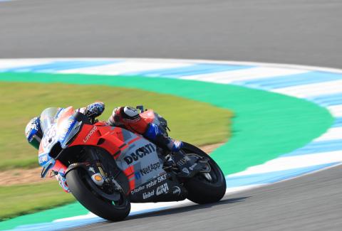 Dovizioso tops FP3, Marquez crashes into Q1