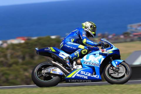 Iannone leads Petrucci in tight FP2