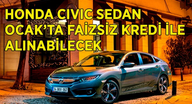 Honda’dan Ocak Ayı Fırsatı