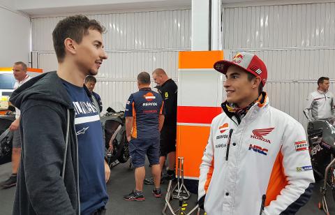 PICS: Behind the scenes at Lorenzo's Honda debut