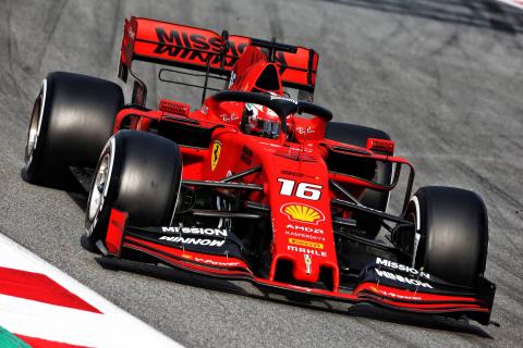 Leclerc tops day two of F1 testing as Gasly crashes out