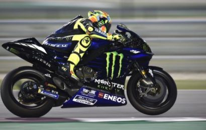 Rossi leads Lorenzo as MotoGP returns