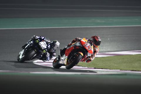 Marquez rockets to the top with Qatar MotoGP lap record Marquez rockets to the top with Qatar MotoGP lap record