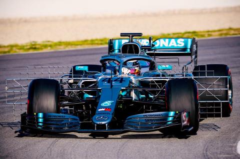 Mercedes rolls out revised W10 for second F1 test Mercedes rolls out revised W10 for second F1 test