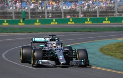 Hamilton leads first Australia F1 practice as Albon crashes