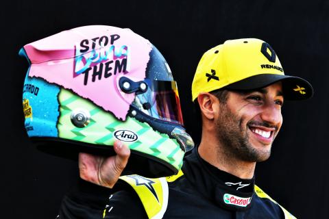 Ricciardo reveals striking new F1 helmet design Ricciardo reveals striking new F1 helmet design