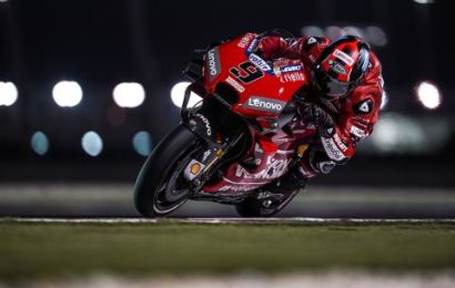 Petrucci leads FP4 among multiple fallers