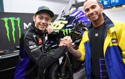 F1 Gossip: Hamilton inspired by Rossi on MotoGP visit