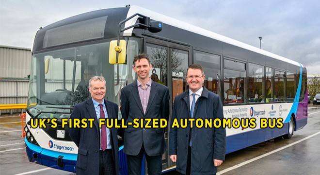 UK’s First Full-Sized Autonomous Bus Begins Depot Trials UK’s First Full-Sized Autonomous Bus Begins Depot Trials