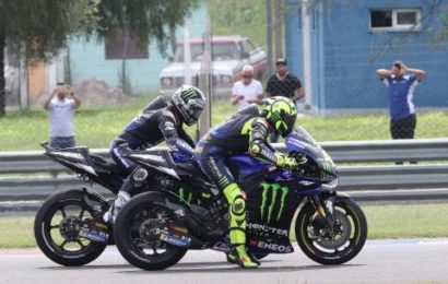 Vinales plans 'aggressive start', Rossi 'good pace'