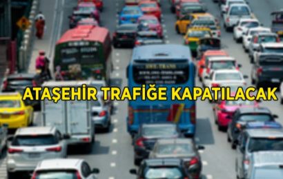 Ataşehir’de Trafik Kısmi Olarak Kapatılacak