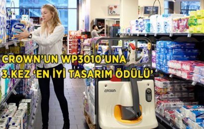 Crown’un WP3010 Elektrikli İstifleyicisi 3.Kez ‘En İyi Tasarım Ödülü’ Aldı