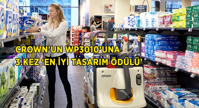 Crown’un WP3010 Elektrikli İstifleyicisi 3.Kez ‘En İyi Tasarım Ödülü’ Aldı Crown’un WP3010 Elektrikli İstifleyicisi 3.Kez ‘En İyi Tasarım Ödülü’ Aldı
