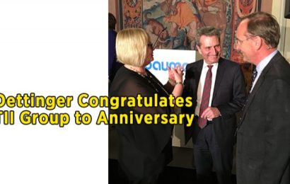 Guenther Oettinger Congratulates TII Group to Anniversary