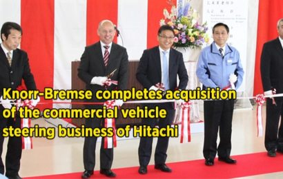 Knorr-Bremse completes acquisition of the commercial vehicle steering business of Hitachi