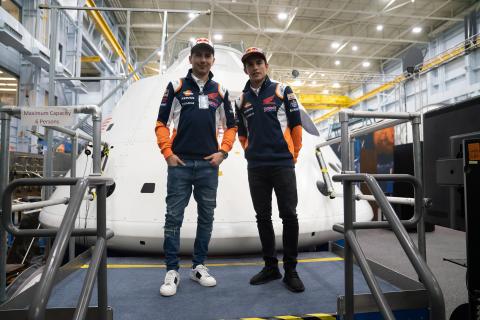 Marquez, Lorenzo visit Space Center Houston Marquez, Lorenzo visit Space Center Houston