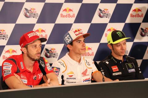 Dovizioso, Marquez, Rossi talk Crutchlow jump-start Dovizioso, Marquez, Rossi talk Crutchlow jump-start