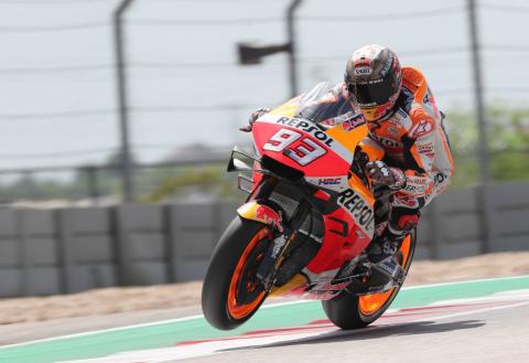 Marquez talks swingarm device, Honda changes