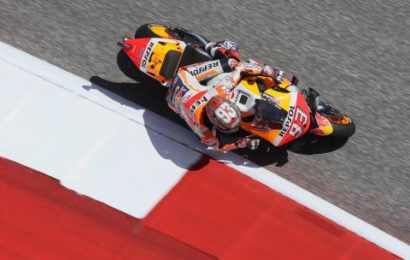 Pole-sitter Marquez leads Dovizioso in warm-up