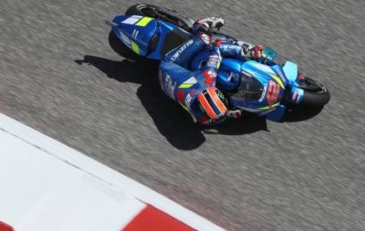 Rins sees off Rossi to win Americas MotoGP, Marquez crashes