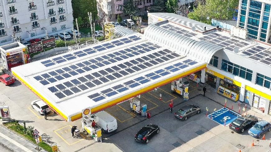 Türkiye’nin ilk güneş enerjili benzin istasyonu!