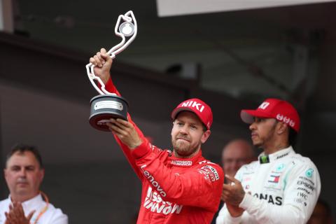 Vettel didn’t expect P2 after “queuing the whole race” Vettel didn’t expect P2 after “queuing the whole race”