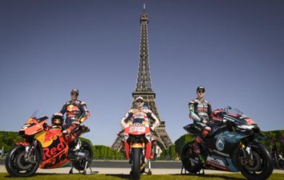 Pit stop in Paris for Zarco, Lorenzo, Quartararo