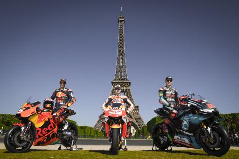 Pit stop in Paris for Zarco, Lorenzo, Quartararo