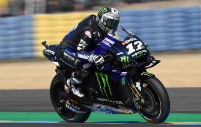 Vinales leads Marquez in FP2 scattered by falls