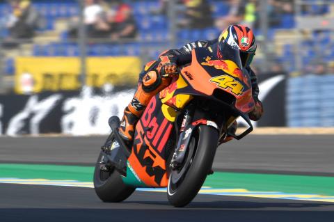 Pol quick, comfortable on KTM's carbon-fibre swingarm Pol quick, comfortable on KTM's carbon-fibre swingarm