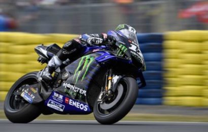 Vinales fastest in wet as conditions confine Rossi to Q1