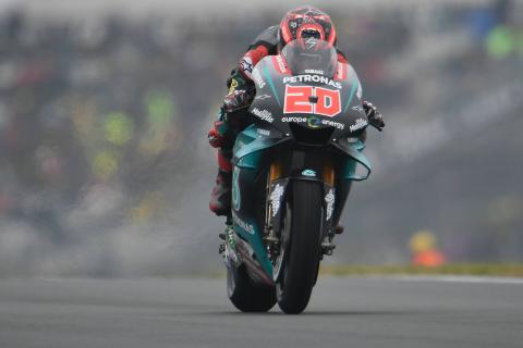 Quartararo leads Marquez in warm-up Quartararo leads Marquez in warm-up