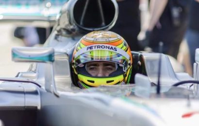 Gutierrez breaks Sonoma lap record twice in Mercedes W07 F1 car
