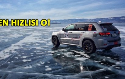 Jeep’ten Buz Üzerinde Hız Rekoru!