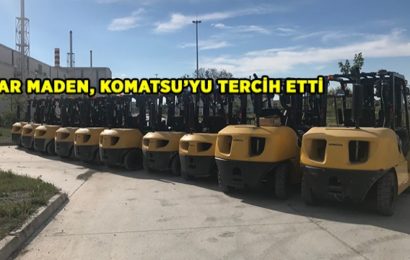 Kar Maden İlk Forklift Alımında  Komatsu Markasını Tercih Etti