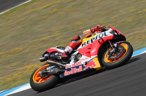 Marquez leads close session as MotoGP returns at Jerez