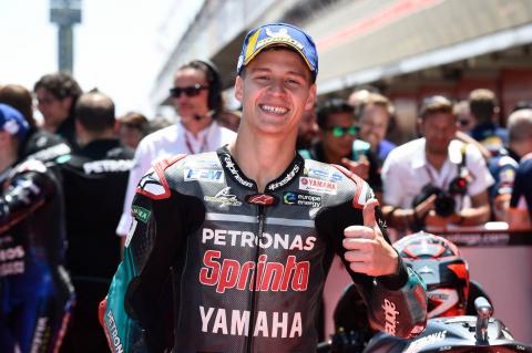 Quartararo shrugs off arm pump concerns for second MotoGP pole Quartararo shrugs off arm pump concerns for second MotoGP pole