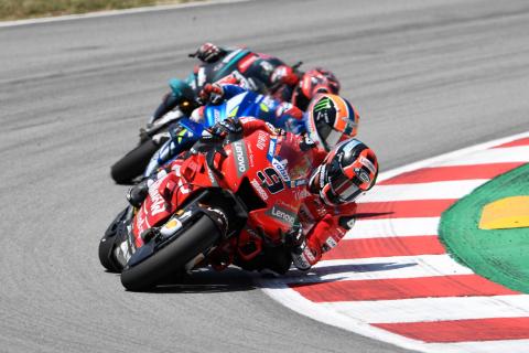 Petrucci survives rubbery brush with Rins for podium Petrucci survives rubbery brush with Rins for podium