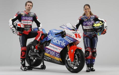 Terol, Herrera unveil Aspar MotoE livery Terol, Herrera unveil Aspar MotoE livery