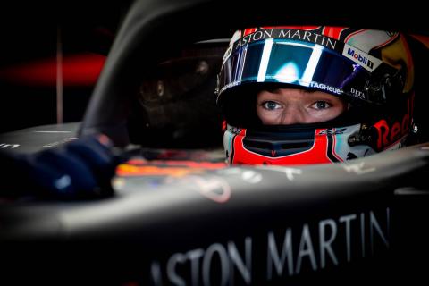 Gasly leads Silverstone FP1 as Grosjean crashes in pit lane Gasly leads Silverstone FP1 as Grosjean crashes in pit lane