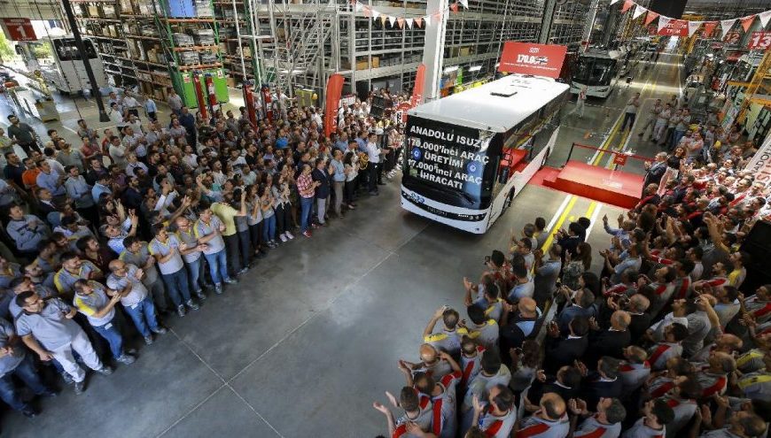 Isuzu 170 bininci aracını banttan indirdi!