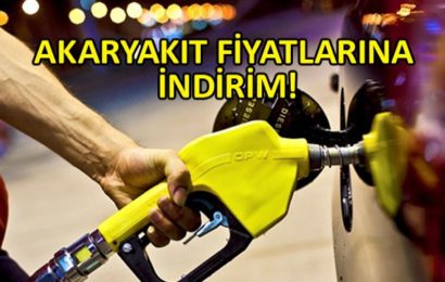 Akaryakıt Fiyatlarına Yarından İtibaren Geçerli Olmak Üzere İndirim Yapıldı!