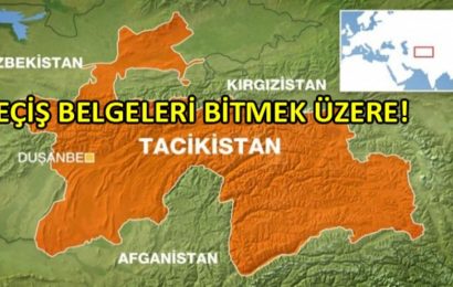 Tacikistan Tektip (İkili/Transit) Geçiş Belgeleri Tükenmek Üzere!