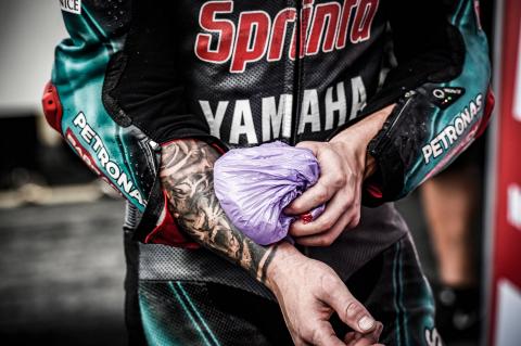 Quartararo to gauge forearm feeling after FP1 Quartararo to gauge forearm feeling after FP1