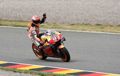 Marquez in charge for pole position, Dovizioso down in 13th